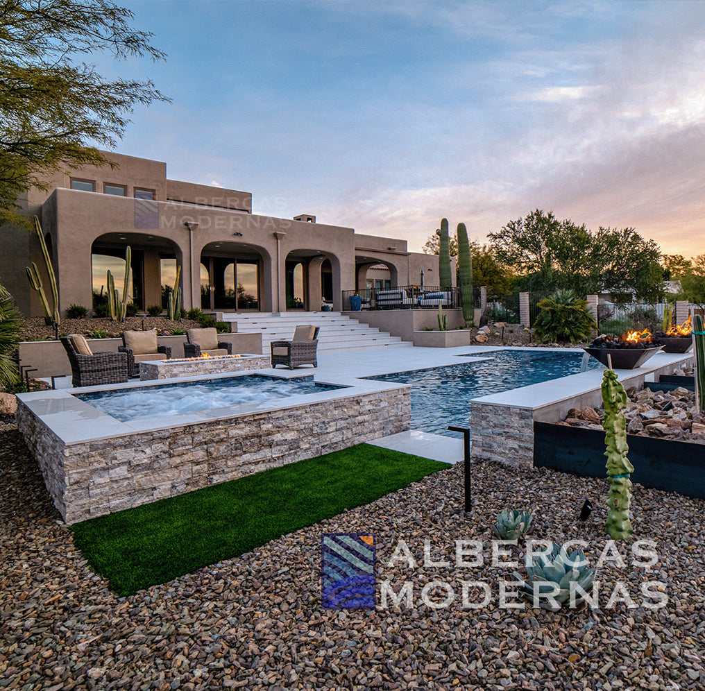 Alberca Moderna Signature con acabados premium y vista panorámica