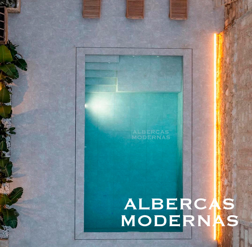 Alberca Moderna Select con iluminación LED nocturna