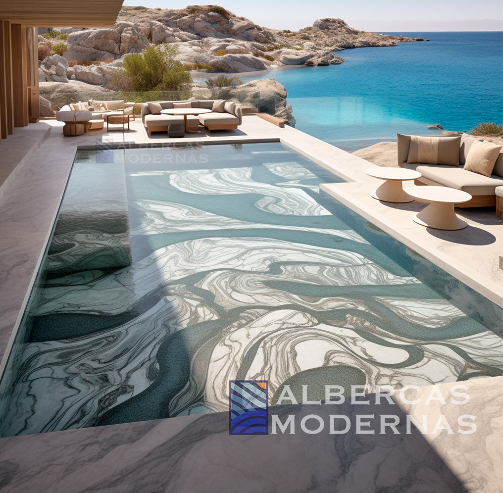 Alberca de lujo con vista al mar — modelo Moderna Signature
